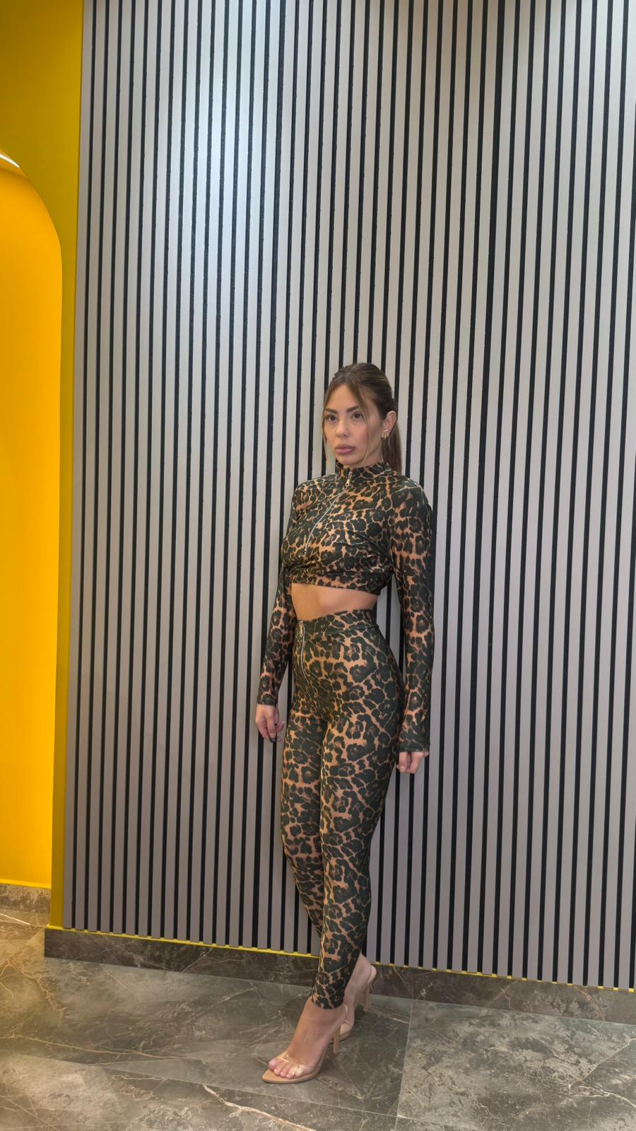 Coordinato Kim leopardato