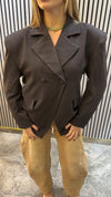 Blazer double marrone