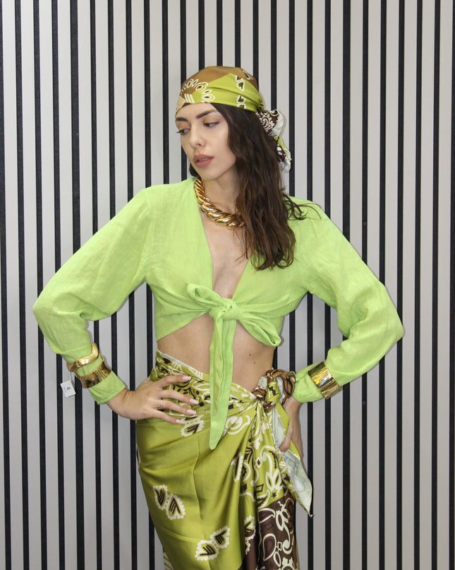 BANDANA GREEN&BROWN