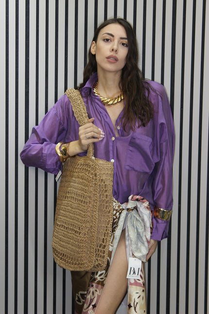 CAMICIA BEACH VIOLA