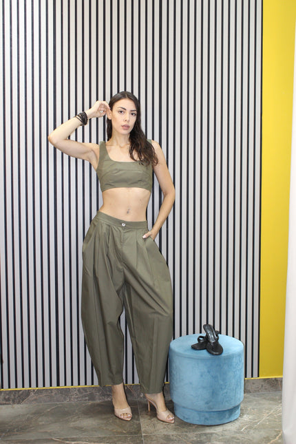 PANTALONI SOFÍ VERDE