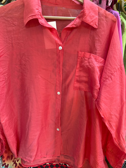 CAMICIA BEACH FRAGOLA