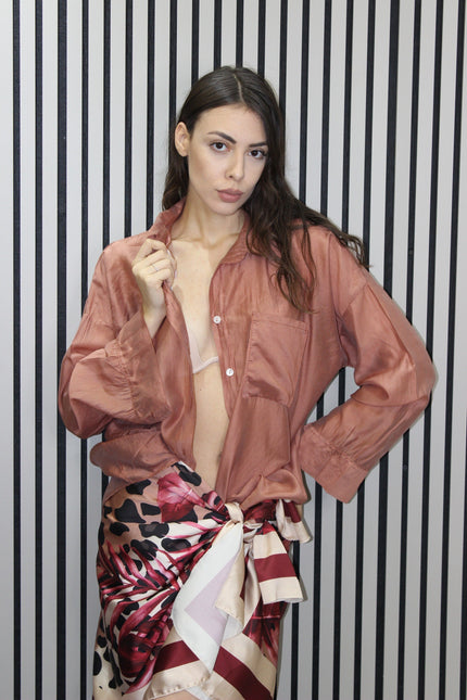 CAMICIA BEACH  BRUCIATO