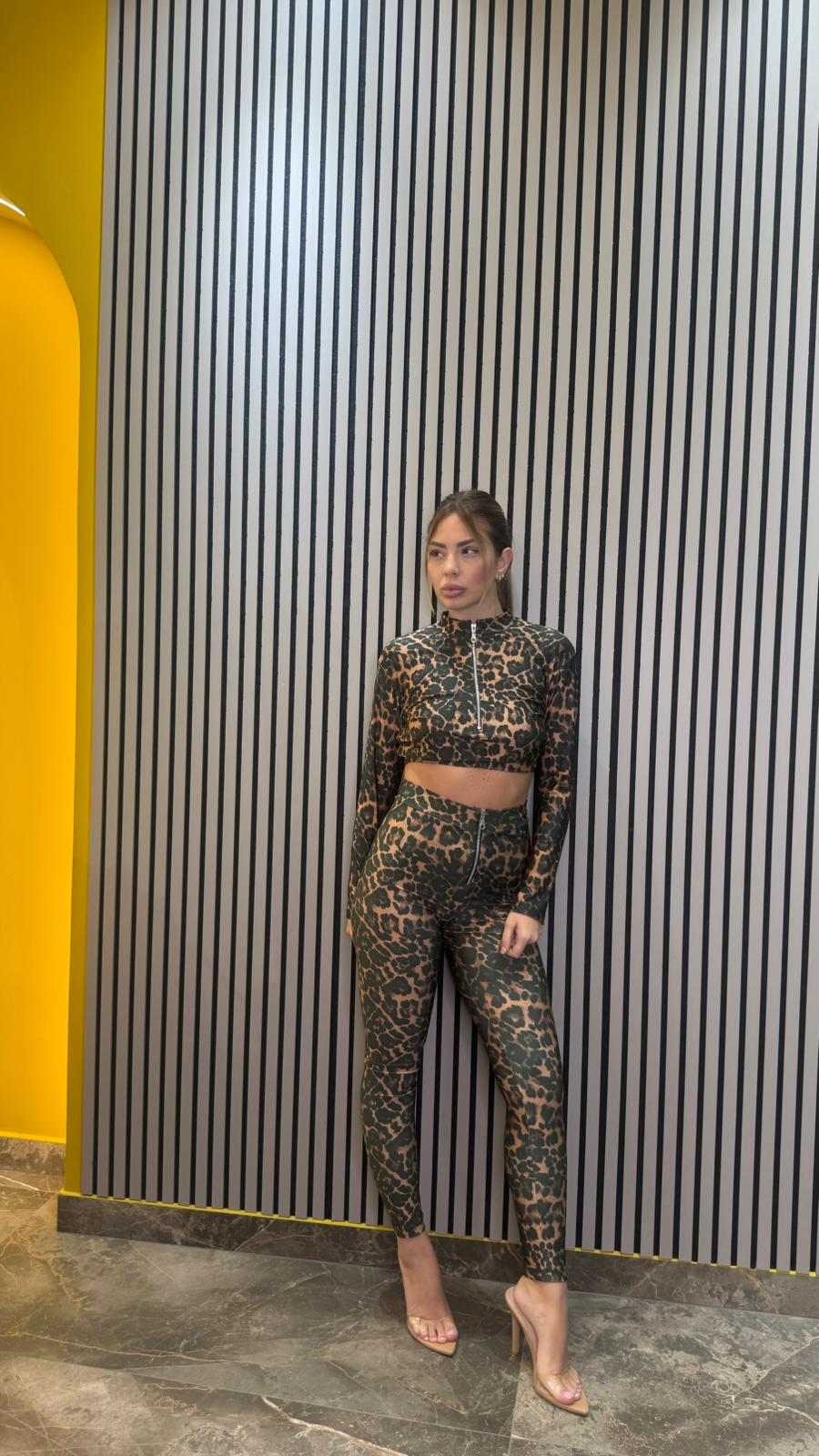 Coordinato Kim leopardato