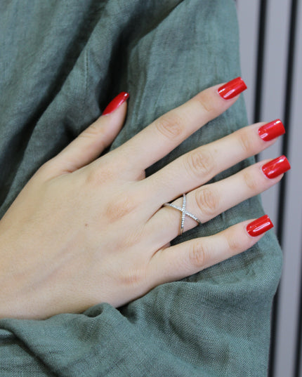 ANELLO INCROCIO SILVER