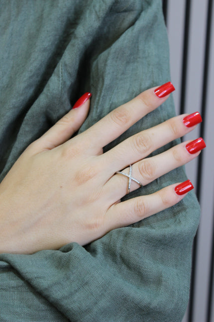 ANELLO INCROCIO SILVER