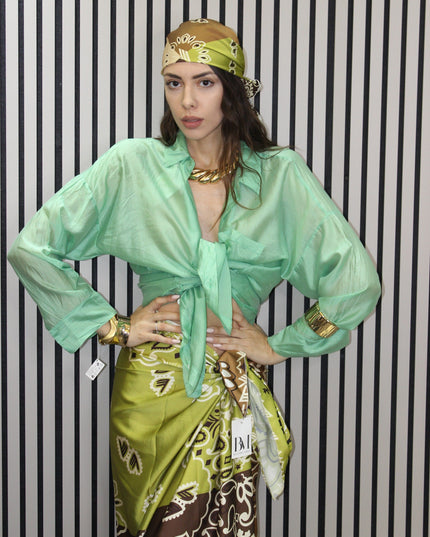 CAMICIA BEACH  VERDE
