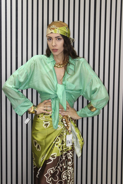 CAMICIA BEACH  VERDE