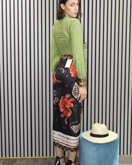 CAMICIA NODO VERDE SCURO